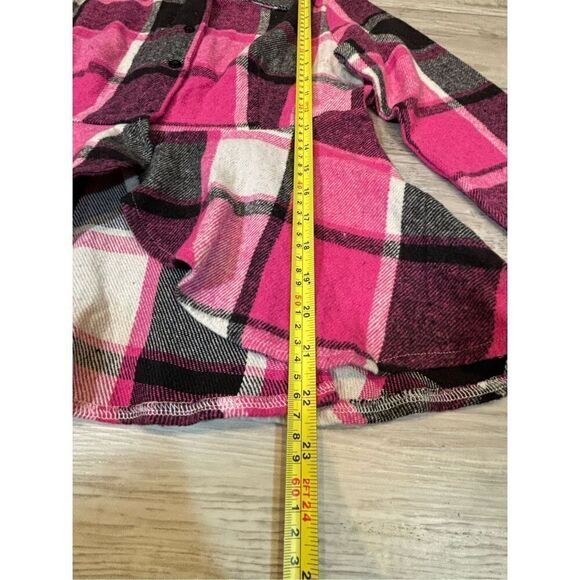 SHEIN pink flannel blouse/top size S - Picture 7 of 10